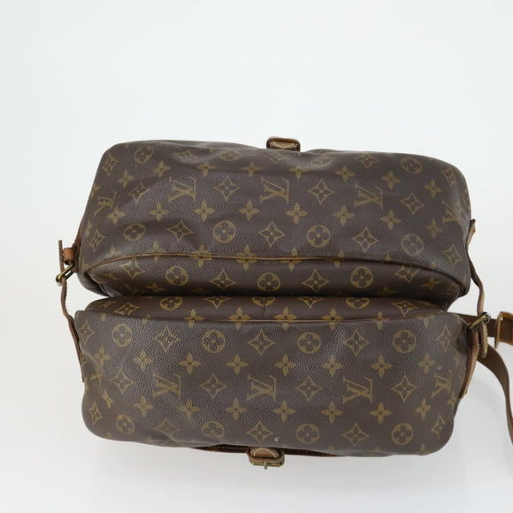 LOUIS VUITTON Monogram Saumur 35 Shoulder Bag M42254 LV Auth bs32527