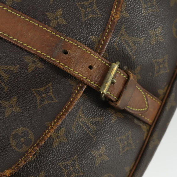 LOUIS VUITTON Monogram Saumur 35 Shoulder Bag M42254 LV Auth bs32527