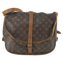 LOUIS VUITTON Monogram Saumur 35 Shoulder Bag M42254 LV Auth bs32527-2