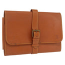 LOUIS VUITTON Epi Trousse Priant Clutch Bag Zipangu Gold LV Auth bs32536-1