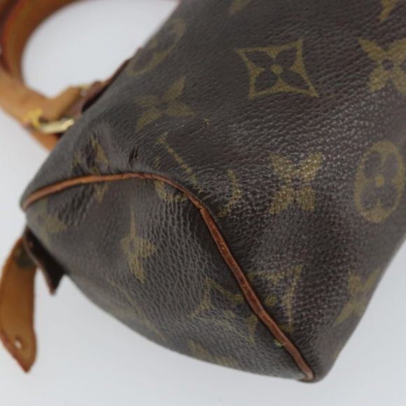 LOUIS VUITTON Monogram Mini Speedy Hand Bag M41534 LV Auth bs32546