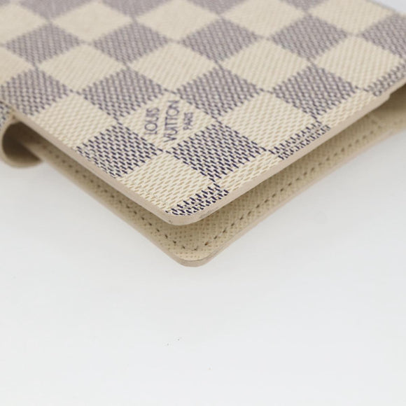 LOUIS VUITTON Damier Azur Agenda PM Day Planner Cover R20706 LV Auth bs32555