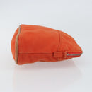 HERMES Bolide Pouch Canvas Orange Silver Auth bs32558-4