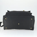 VERSACE Boston Bag Coated Canvas 2way Black Gold Auth bs32560-5