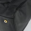 VERSACE Boston Bag Coated Canvas 2way Black Gold Auth bs32560-11