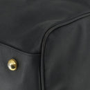 VERSACE Boston Bag Coated Canvas 2way Black Gold Auth bs32560-15