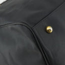 VERSACE Boston Bag Coated Canvas 2way Black Gold Auth bs32560-16