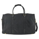 VERSACE Boston Bag Coated Canvas 2way Black Gold Auth bs32560-2