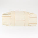 FENDI Hand Bag Patent leather White Silver Auth bs32564-5