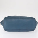 GIVENCHY Hand Bag Leather 2way Blue Silver Auth bs32565-5