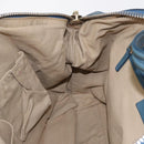 GIVENCHY Hand Bag Leather 2way Blue Silver Auth bs32565-22