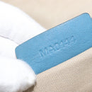 GIVENCHY Hand Bag Leather 2way Blue Silver Auth bs32565-12