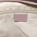 GUCCI GG Canvas Shoulder Bag Nylon Khaki Silver 314529 Auth bs32570-16