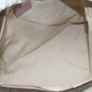 GUCCI GG Canvas Shoulder Bag Nylon Khaki Silver 314529 Auth bs32570-18
