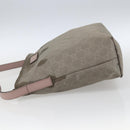 GUCCI GG Canvas Shoulder Bag Nylon Khaki Silver 314529 Auth bs32570-4