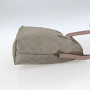GUCCI GG Canvas Shoulder Bag Nylon Khaki Silver 314529 Auth bs32570-5