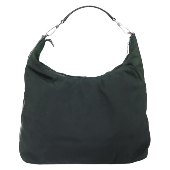 GUCCI Shoulder Bag Nylon Green Silver 001 1955 3444 Auth bs32572