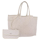 GOYARD Saint Louis PM Tote Bag PVC White Auth bs32573-1