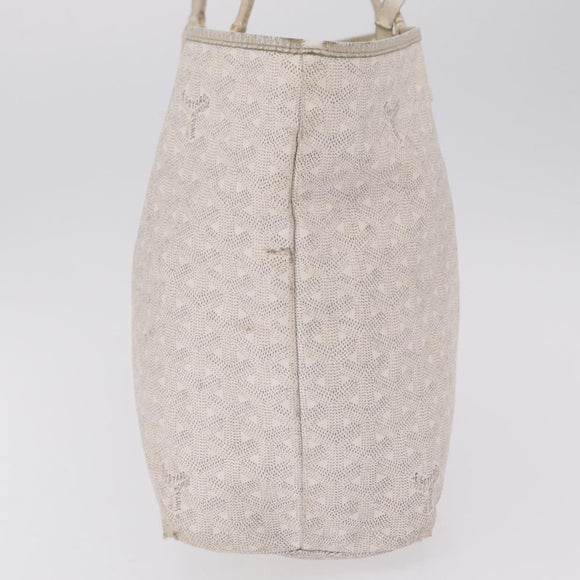 GOYARD Saint Louis PM Tote Bag PVC White Auth bs32573