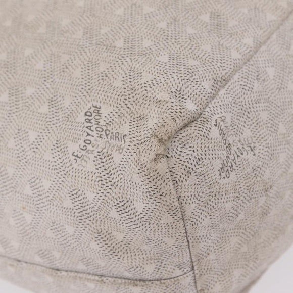 GOYARD Saint Louis PM Tote Bag PVC White Auth bs32573