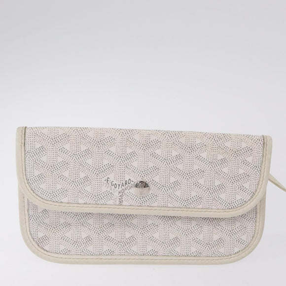 GOYARD Saint Louis PM Tote Bag PVC White Auth bs32573