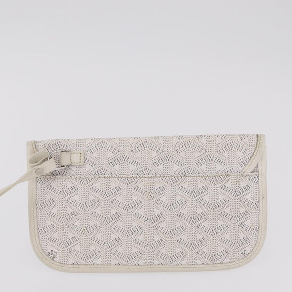 GOYARD Saint Louis PM Tote Bag PVC White Auth bs32573