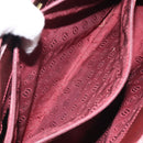 CARTIER Must Line Shoulder Bag Leather Bordeaux Gold Auth bs32574-20