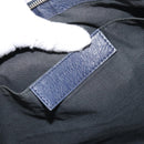 BALENCIAGA Classic Clip L Clutch Bag Leather Navy Silver 273023 Auth bs32576-18