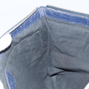 BALENCIAGA Classic Clip L Clutch Bag Leather Navy Silver 273023 Auth bs32576-19