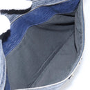 BALENCIAGA Classic Clip L Clutch Bag Leather Navy Silver 273023 Auth bs32576-11