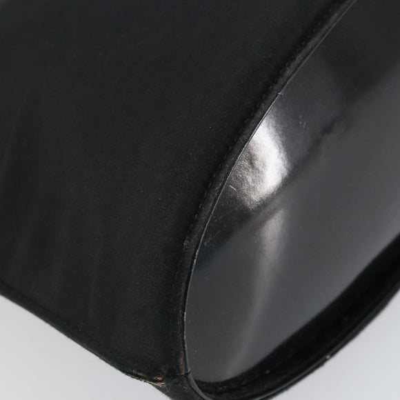 GUCCI Shoulder Bag Nylon Black Silver 001 3010 Auth bs32577