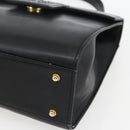 GIVENCHY Hand Bag Leather Black gold Auth bs32578-10