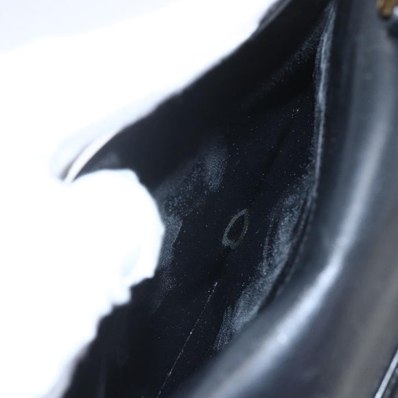 GIVENCHY Hand Bag Leather Black gold Auth bs32578