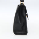 GIVENCHY Hand Bag Leather Black gold Auth bs32578-4
