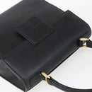 GIVENCHY Hand Bag Leather Black gold Auth bs32578-6