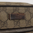 GUCCI GG Supreme Shoulder Bag PVC Beige Gold 233268 Auth bs32580-17