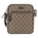 GUCCI GG Supreme Shoulder Bag PVC Beige Gold 233268 Auth bs32580-2