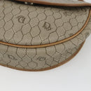 Christian Dior Honeycomb Canvas Shoulder Bag PVC Beige Gold Auth bs32581-10