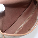 Christian Dior Honeycomb Canvas Shoulder Bag PVC Beige Gold Auth bs32581-15
