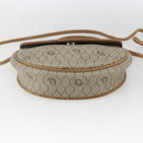 Christian Dior Honeycomb Canvas Shoulder Bag PVC Beige Gold Auth bs32581-9