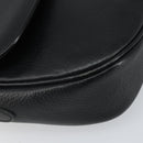 Burberrys Shoulder Bag Leather Black Gold Auth bs32582-14