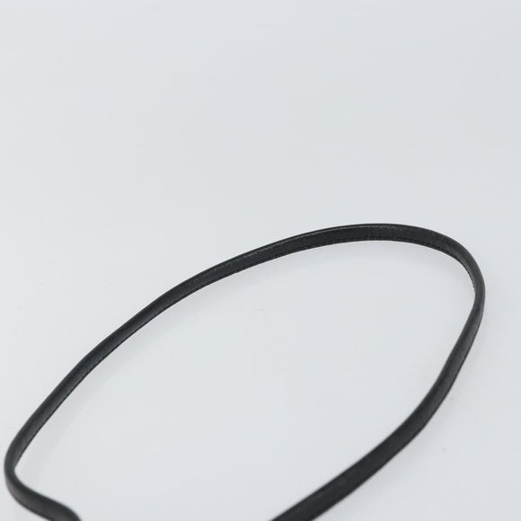 Burberrys Shoulder Bag Leather Black Gold Auth bs32582