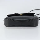 Burberrys Shoulder Bag Leather Black Gold Auth bs32582-5