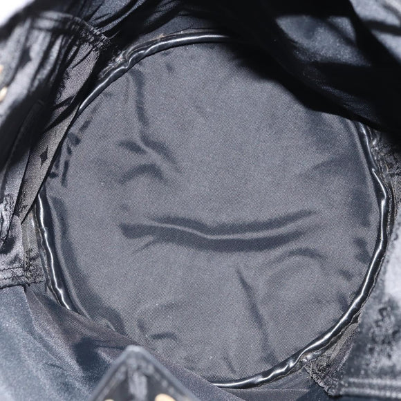 MCM Vicetos Backpack Nylon Black Gold Auth bs32585