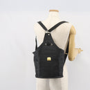 MCM Vicetos Backpack Nylon Black Gold Auth bs32585-20