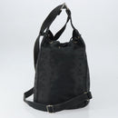 MCM Vicetos Backpack Nylon Black Gold Auth bs32585-4