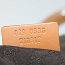 GUCCI Hand Bag Canvas 2way Khaki Gold 019 0535 Auth bs32587-12
