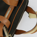 GUCCI Hand Bag Canvas 2way Khaki Gold 019 0535 Auth bs32587-6