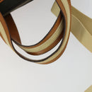 GUCCI Hand Bag Canvas 2way Khaki Gold 019 0535 Auth bs32587-8