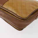 GIVENCHY Shoulder Bag PVC Canvas Beige Gold Auth bs32588-14